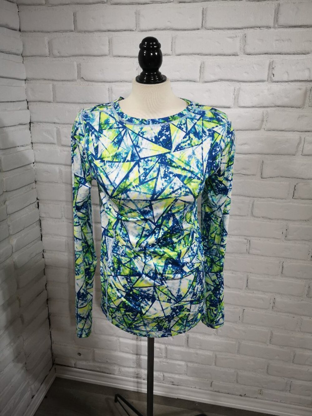 Lands' End Girls Size XXL (18-20) Multi Colored Geometric Print Sleep Top Only